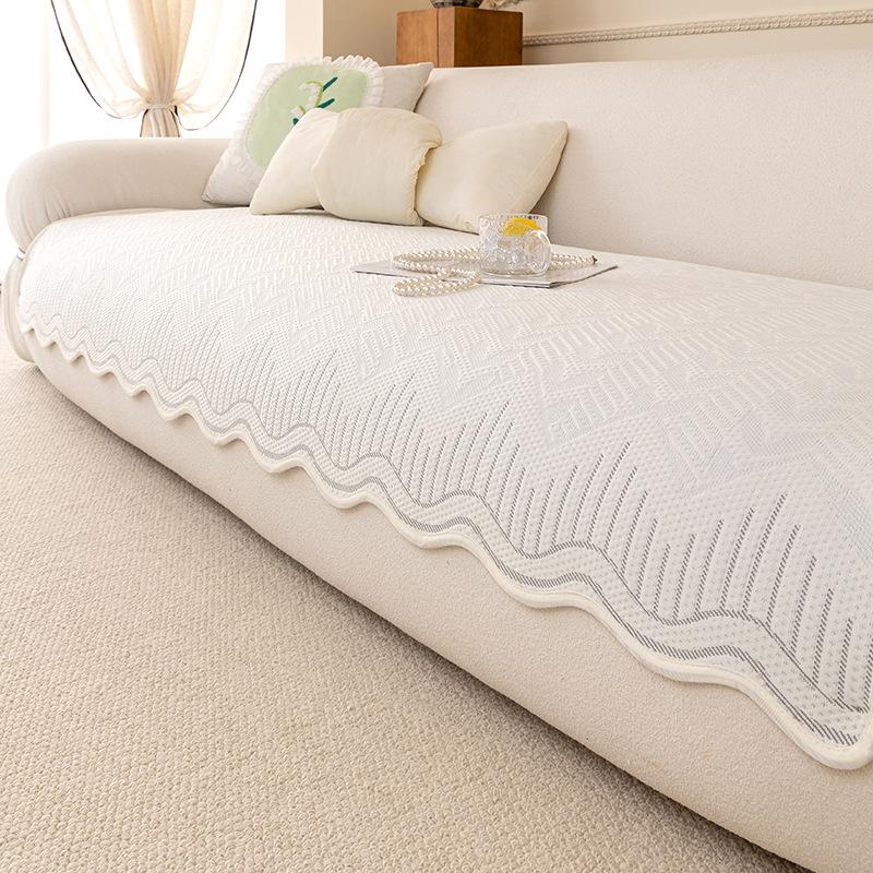 New Summer Cooling Combination Sofa Cushion Fixed Summer Cooling Straight Row Mat Seat Cushion Cover Cloth Cover