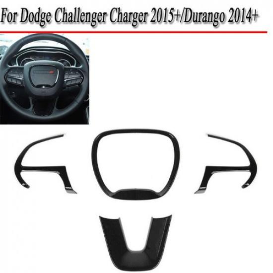 Center Console Steering Wheel Frame Trim Cover For Dodge Charger 15+Durango 14+
