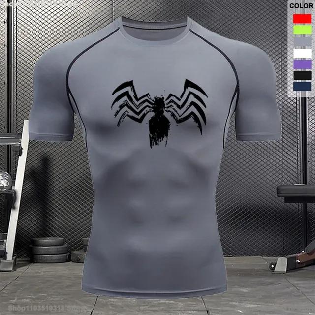 Kompressziós póló nyári kültéri edzéshez, kerékpározáshoz, futáshoz, hétköznapi viseletre, férfiaknak, légáteresztő, szűk szabású, fitnesz rövid ujjú felső S-3XL
