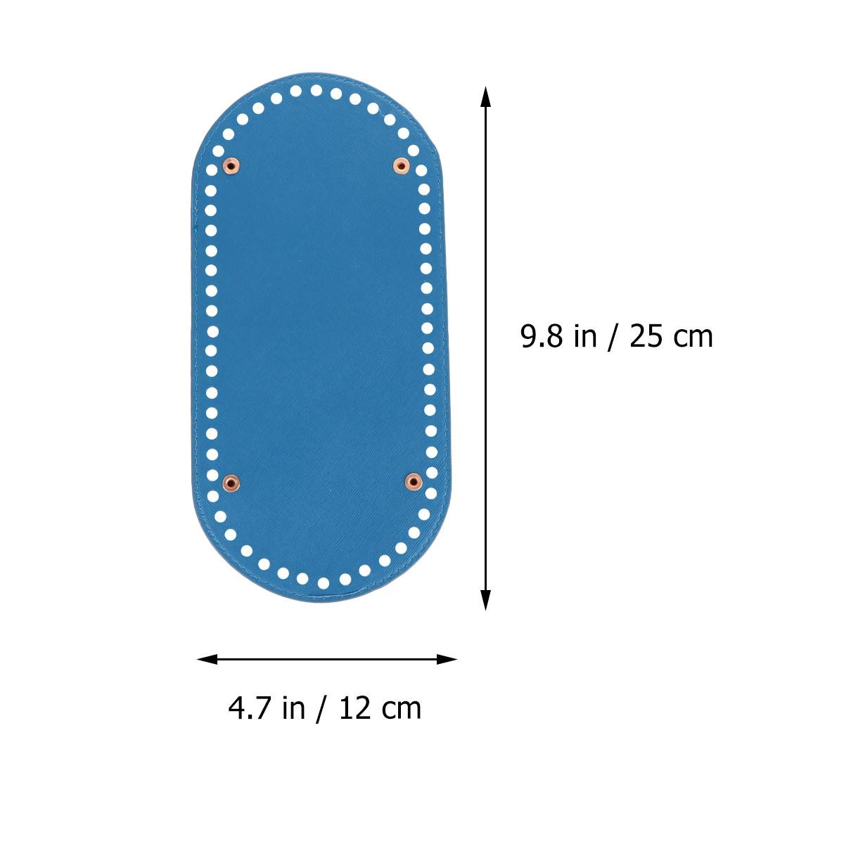 

PU Bag Bottom Base Light Green DIY Sewing Pouch Bottom Plate Needle Crochet Handmade Accessories for Bag Purse синий