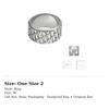 DIOR 925 Sterling Silver Rings Unisex Silver R0893HOMST-D990