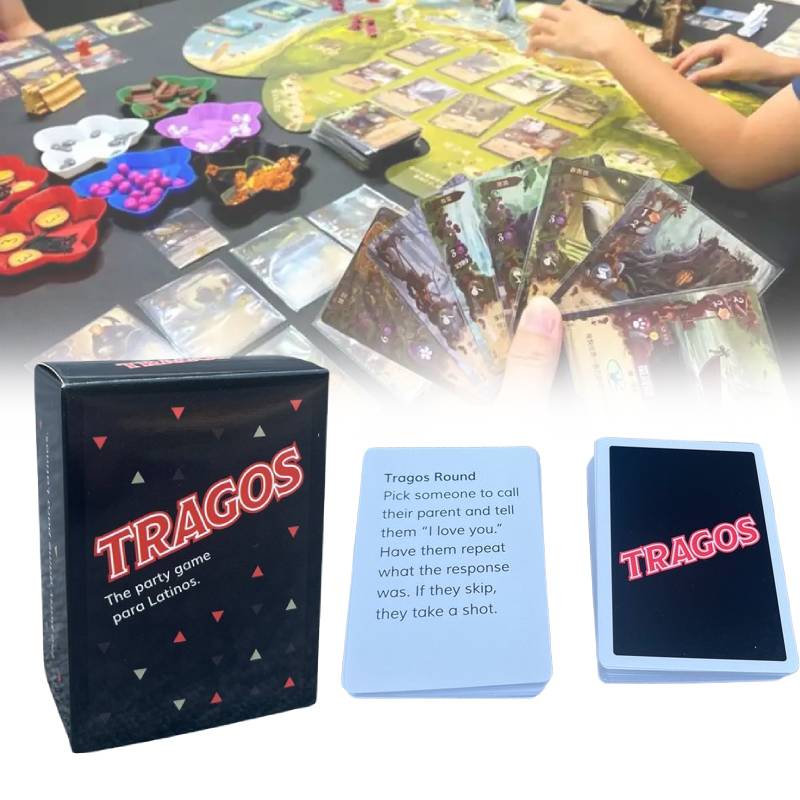 Party The Tragos Game Para Latinos Cards Game Family Party Play Props Toy Funny