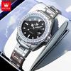 OLEVS Original Elegant Quartz Watch Waterproof Stainless Steel Womens WatchDate Ladies Watch Bracelet Set Box Gifts 9945