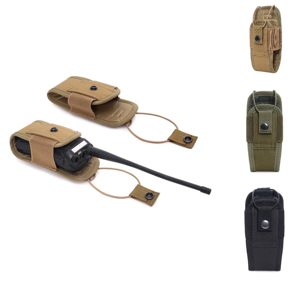 1000D  Molle Radio Walkie Talkie Pouch Waist Bag Holder Pocket Portable Interphone Holster Carry Bag for Hunting Camping
