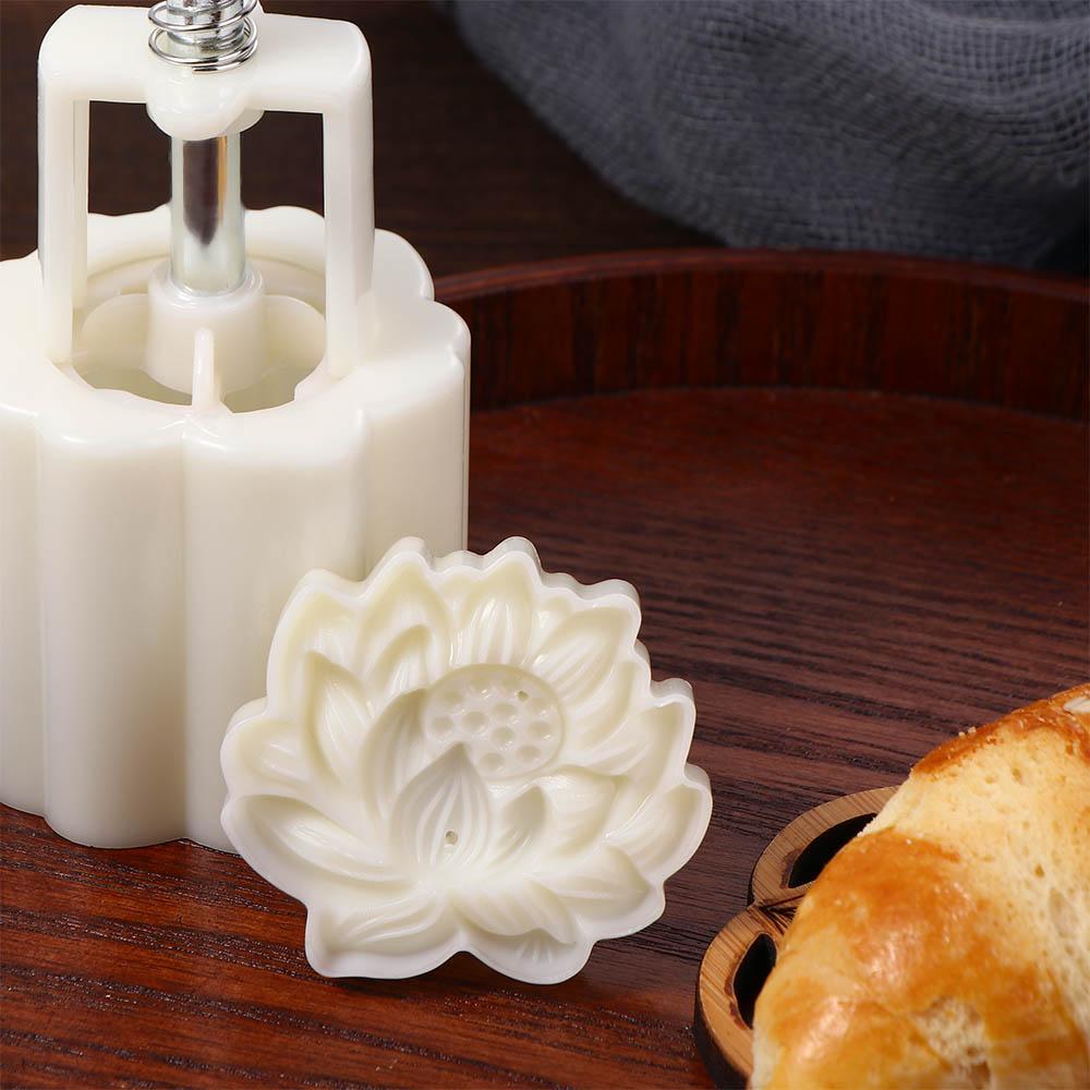 Kuchenherstellung Lotusblume Gebäckwerkzeuge Backzubehör Keksform Lebensmittelform Mondkuchenform