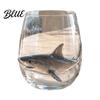 Bicchiere Acqua Stile Costiero Decorativo Polpo Bicchiere di Vetro Balene Oceaniche Cavallucci Marini Granchi Meduse Cocktail per Casa Vetro Creativo Vino Caffè Bar,