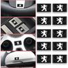 Car Steering Wheel Center Decoration Sticker Badge Decal Emblem For Peugeot RCZ 107 106 205 4008 301 3008 Rifter 5008 508 2008