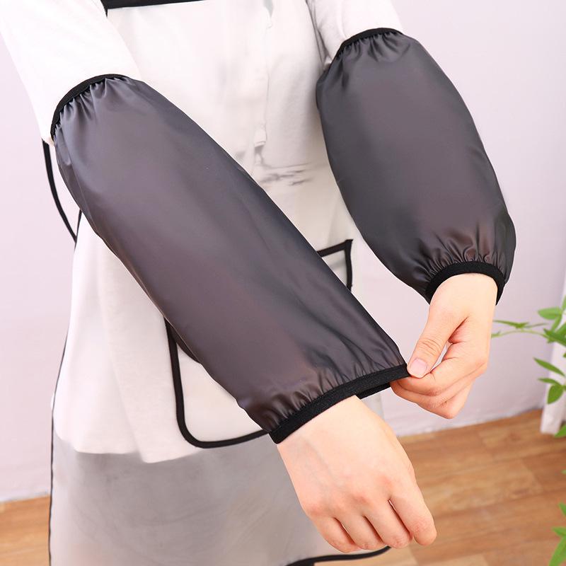 Transparent TPU Waterproof and Oil-resistant Kitchen Sleeves - Durable, Stain-proof, and Thickened for Adult Protection