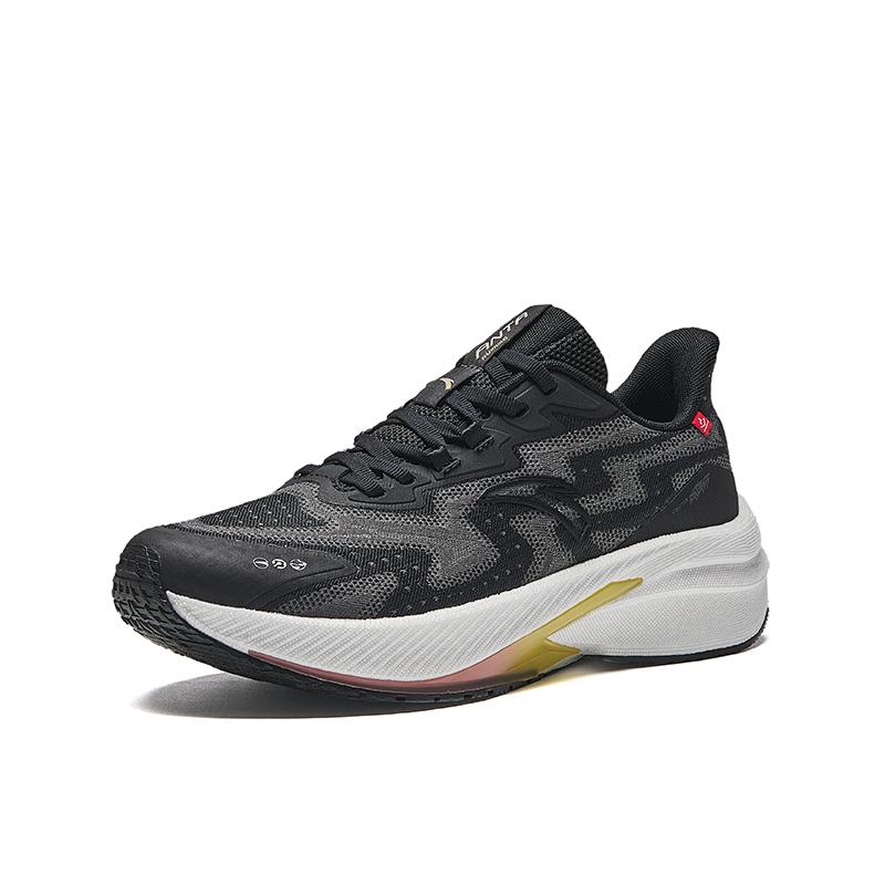 Anta Rocket 5.0 Cushioning Rebound Wear-Resistant Non-Slip Low-Top Nitrogen Technology Training Running Shoes Women Sneaker Black Gray 922445503-4