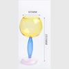 1pc Colored Goblet Glass Wine Glass Cup Bordeaux Burgundy Glasses Borosilicate Glass Cocktail Glasses Drinkware Lover Decoration