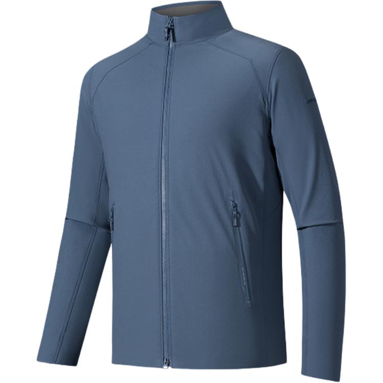 Anta Champion Outdoor Series Solid Color Stand Collar Zipper Versatile Casual Jacket Men Jacket 152530623-5