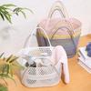 Panier d'angle pour douche, Organisateur robuste en PP épaissi, avec poignée souple renforcée, Panier avec conception à trous d'évacuation à séchage rapide, pour salle de bain, cuisine, balcon