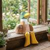 Mini Green-headed Duck Statue Handmade Desktop Ornament Wooden Duck Figure  Tabletop Display