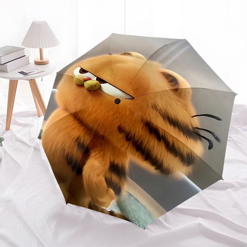 

Garfield Outdoor Rain Umbrella - Automatic Opening/Closing, Foldable Design, 8-Rib Iron Frame, Suitable for Fans, Travel, Daily Use, Ideal G