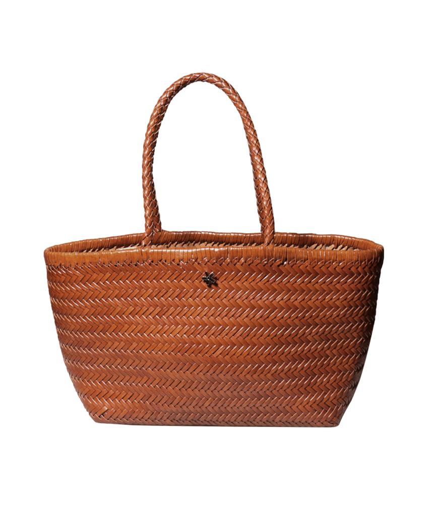 Elke Bloem Willow Brown Leather Basket Bag