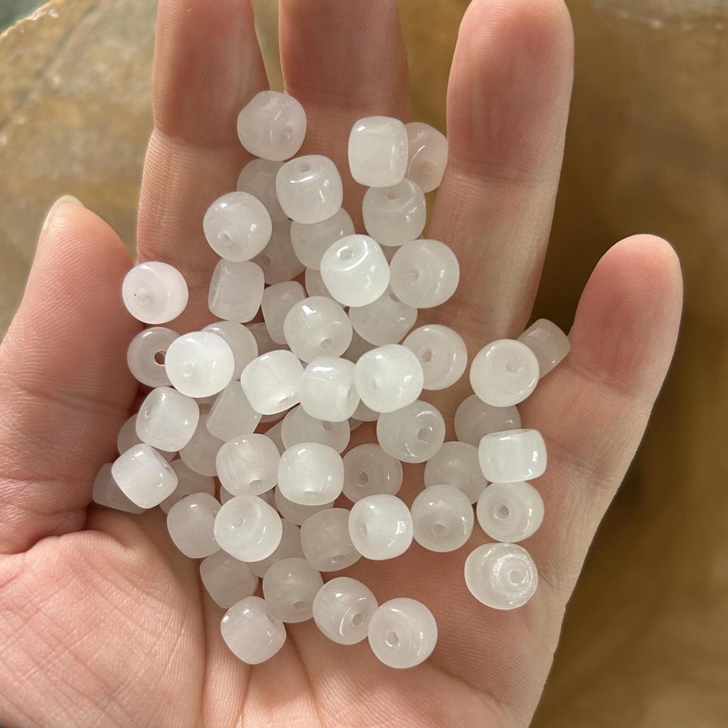 Multi-Color 6x8mm Glass Barrel Beads for Jewelry Making