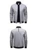 Men's Spring/Autumn Solid Color Lightweight Breathable Baseball Jacket
