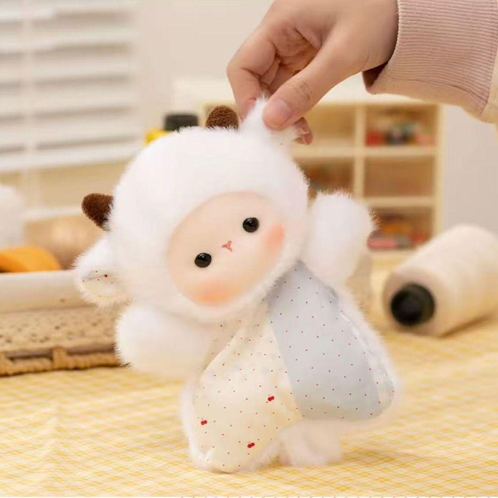 Soft Cute Animal Plush Toy Fluffy Texture Decompression Stuffed Animals  Stress Relieving