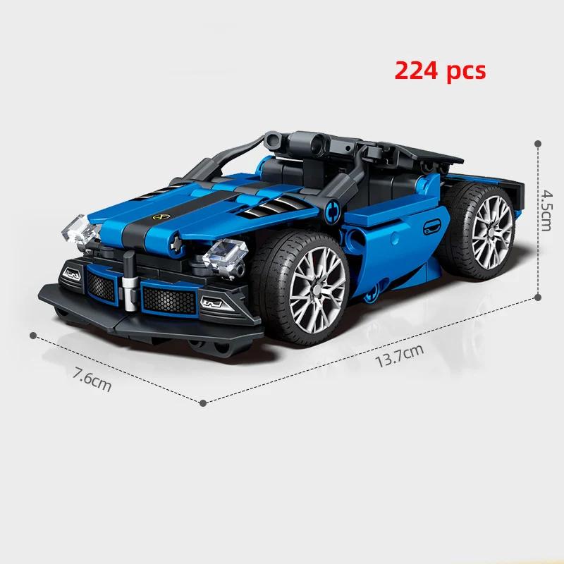 For Technical City Speed Champions Sports Car Racing Car Super Racers Figures Building Blocks Bricks Garage Toys Gifts Friends