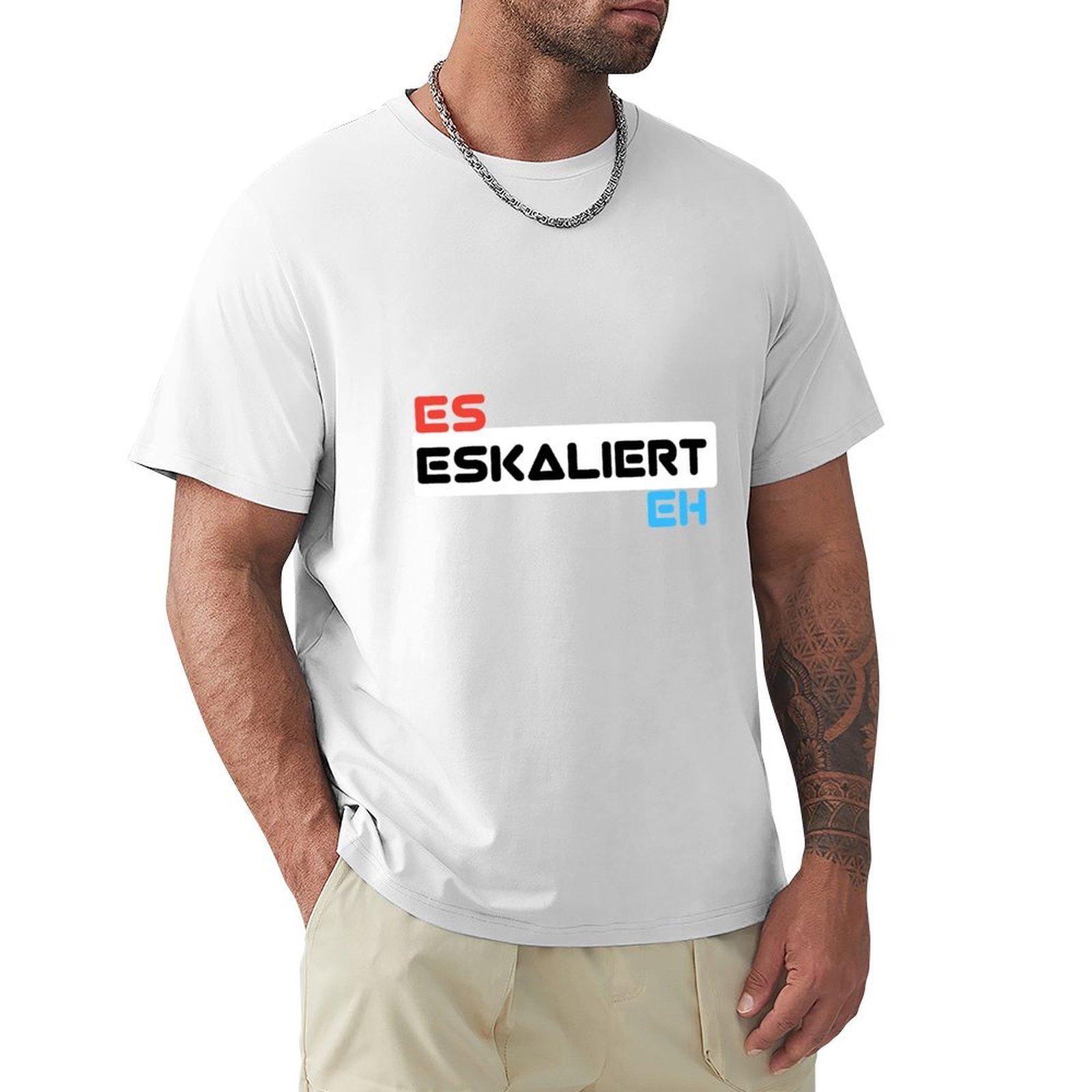 It Escalates Anyway Escalate Anyway Tshirt Art Pattern Printed Casual Top S