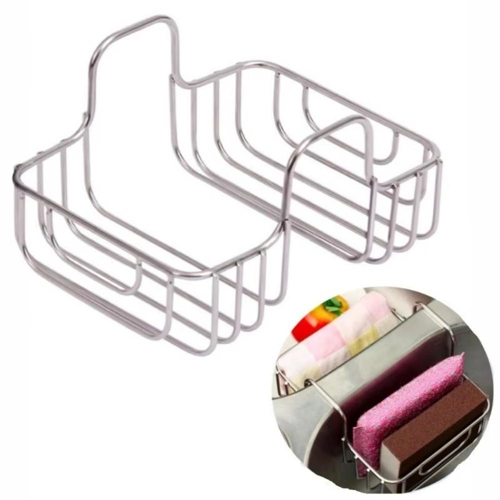 Double Sides Hanging Storage Rack Hanging Design Sponge Holder Rack Over The Sink