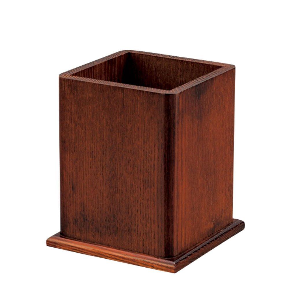 

Yamako Wooden Wide Square Chopstick Holder (Brown) 16109