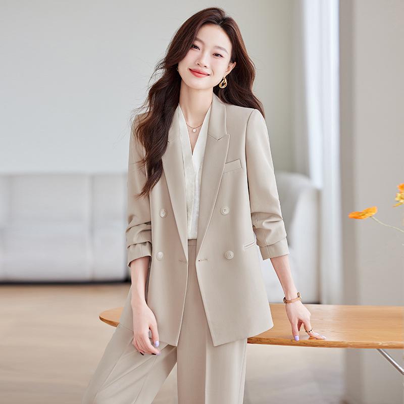 Korean Style Women's Casual Blazer Set - Autumn Fashion, Slimming Fit