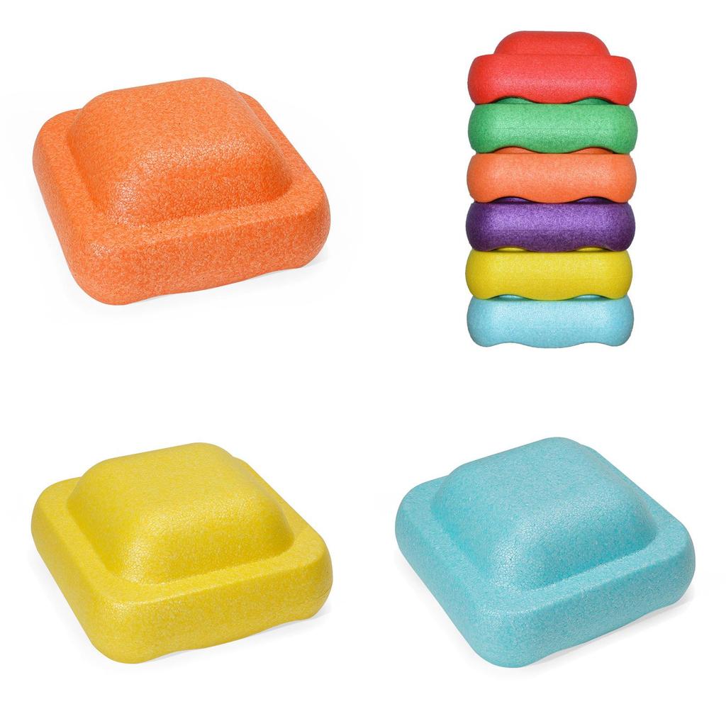 Rainbow River Stones Sensory Training Equipment Balance Training Children's Early Education Toy Stepping Stones