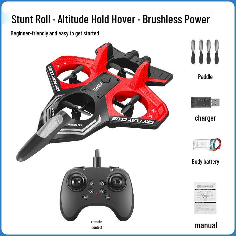 Remote Control Foam Fighter Drone for Kids – Model Airplane Glider Toy for Primary School Boys