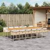VidaXL Garden Dining Set and Cushions 13 Pcs Beige 3278079