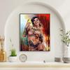Modern Colorful Sexy Charming Nude Woman Canvas Painting Toilet Pub Bar Home Decoration Abstract Poster Wall Art Pictures