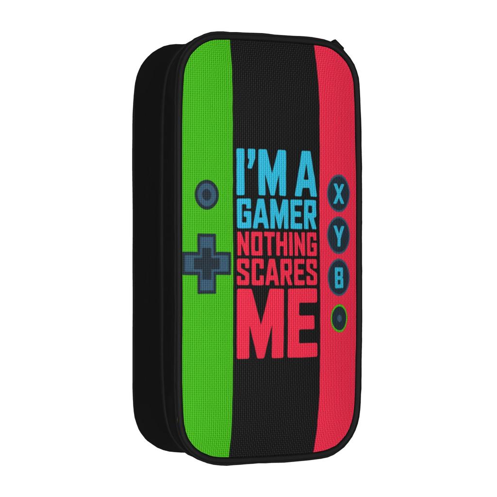 Gamer Style Pencil Cases Classic Pen Box Bag Girls Boys Big Capacity Office Zipper Pencilcases