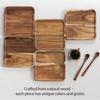 Acacia Wood Coffee Tray Decorative Wooden Tray Rectangular Kitchen Tray, Chinese Tea Set Kitchen Storage Accessories CTP001