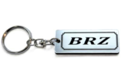 BRZ Double Ring Acrylic Original Keychain Custom Parts A-497-2 Silver/Black