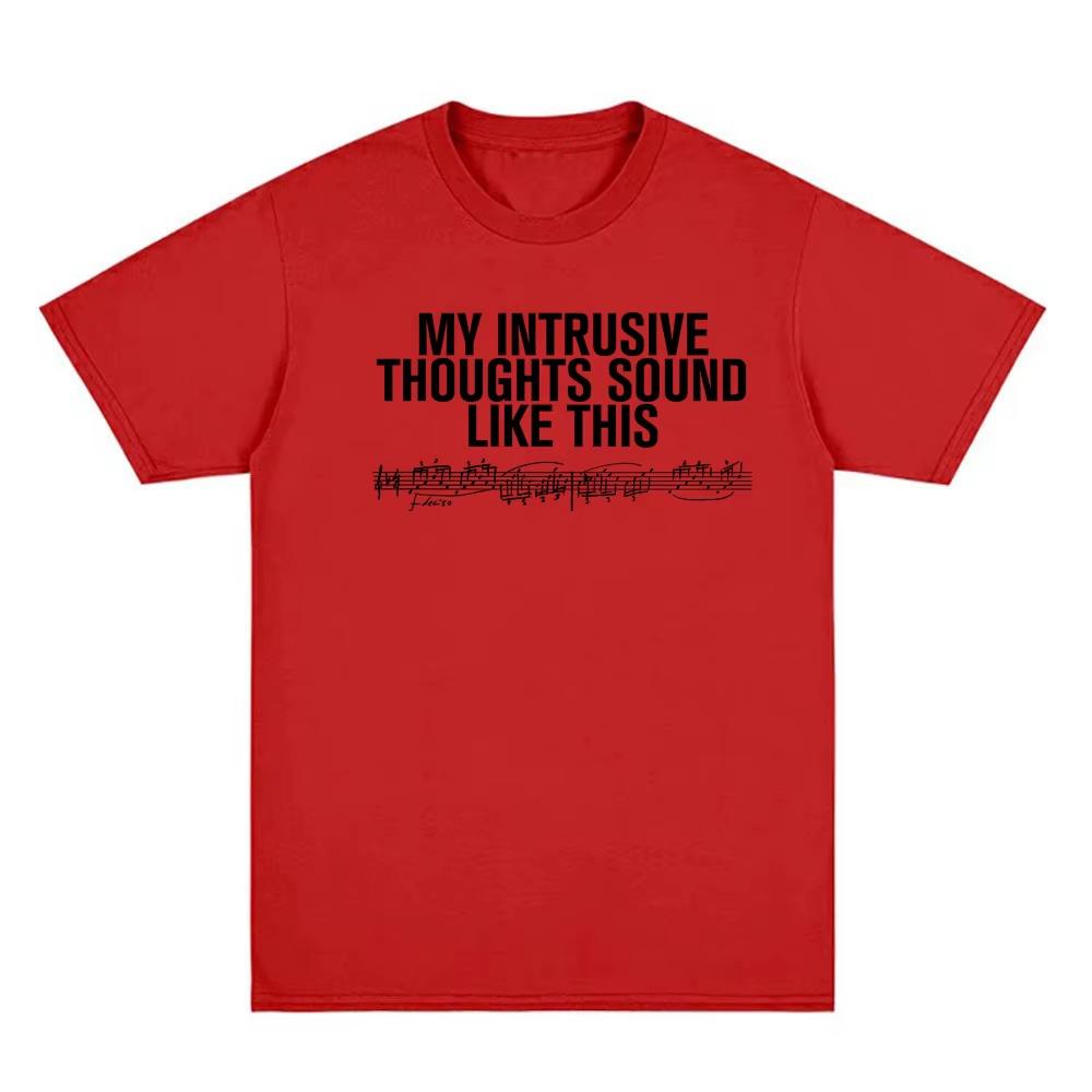 Hot Sale Intrusive Thoughts Baby Tee 2026 New Style Rosalia Y2k Hip Hop High Quality Tshirt Hip Hop Streetwear Oversized Tshirt