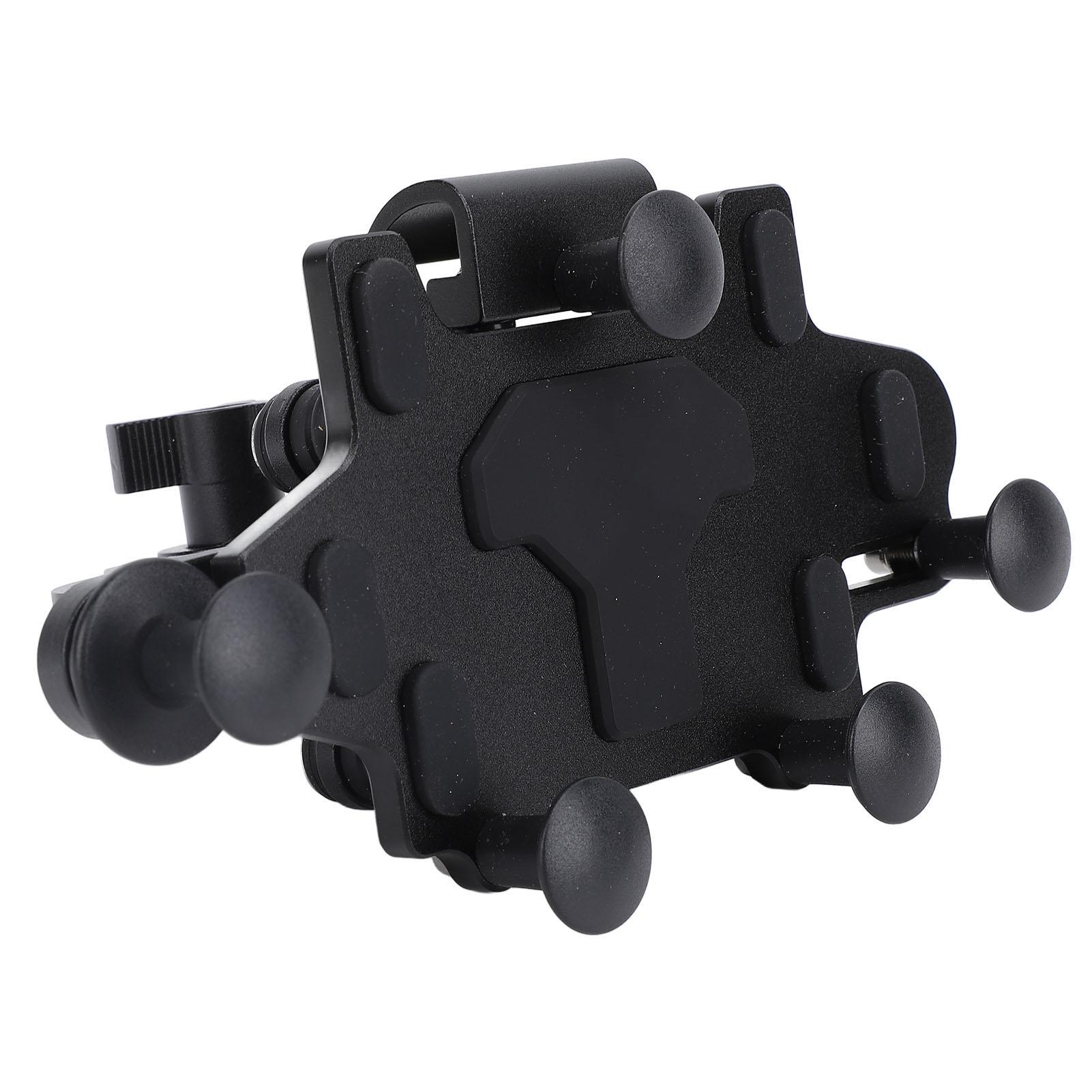 Aluminum Alloy Motorcycle Phone Mount Shockproof Bike Phone Holder Quick Install Handlebar Clip for Cycling Scooter