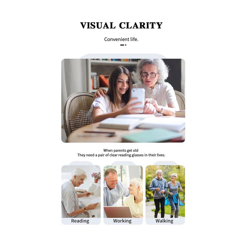 Cat Eye Reading Glasses for Women Fashionable Trendy Prescription Eyewear Anti Blue Light hyperopia Correction Eyeglass +1+1.5+2