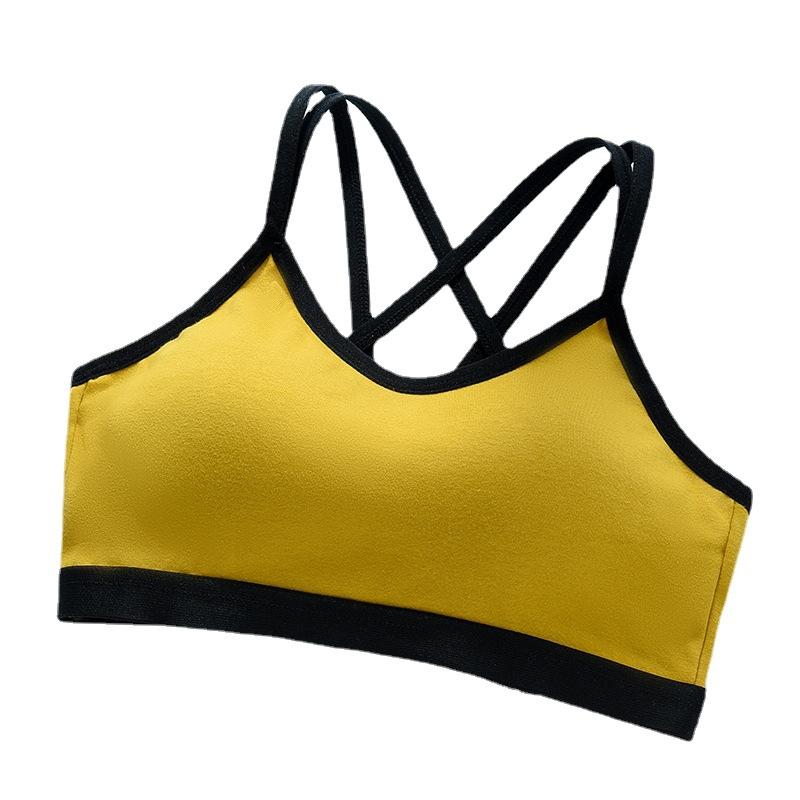anti-light tube top women's fixed cup integrated type without steel ring, beautiful back, thin shoulder straps, chest-wrapped breathable underwear