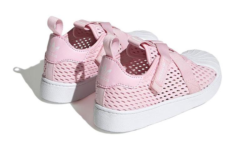 Adidas Originals SUPERSTAR 360 Low top Kids' Skateboarding Shoes Pink White Children Aged 3 7 Years Old HQ4055