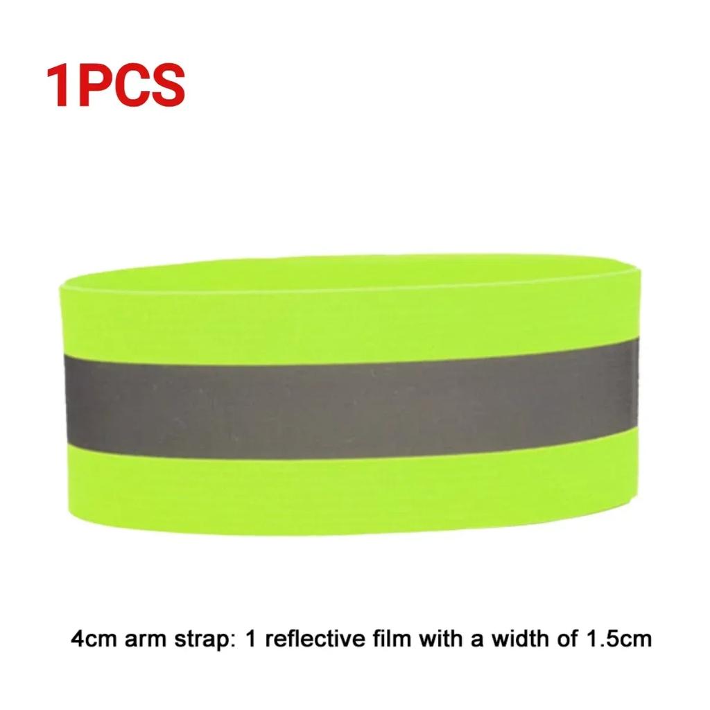 1-5PCSReflective Armband Adjustable Reflective Bracelet Strap High Visibility Safety Reflector for Night Walking Cycling Running