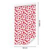 Hearts Wallpaper Coral, White and Red 50x1000