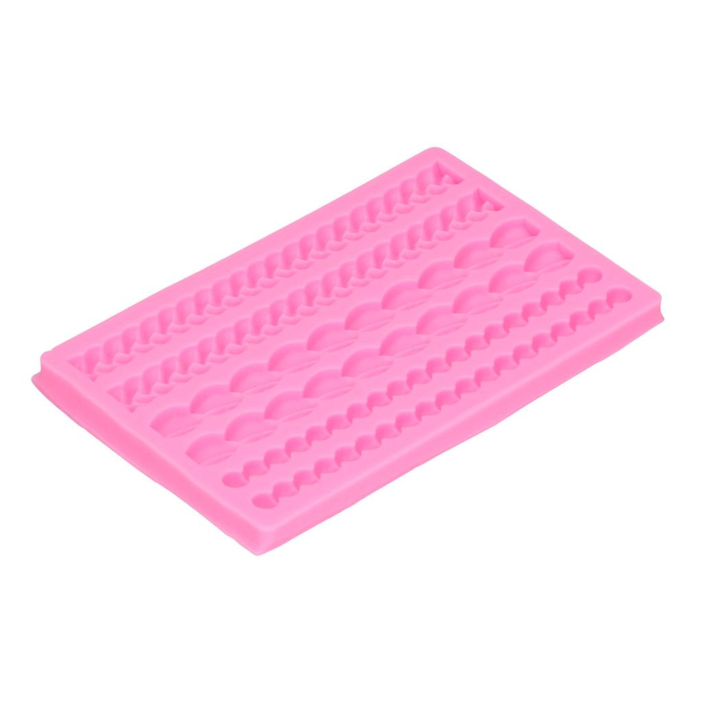 Molde de Silicone Tridimensional Corda Tecida Forma de Pérola Molde de Bolo Cozinha DIY Molde para AssarPérola Tecida