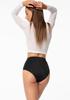Majtki damskie brazyliany modelujące z wysokim stanem czarne Amber Brasil Maxi Julimex