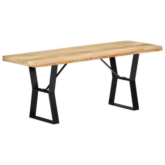 VidaXL Banc 110 cm Bois de manguier massif