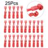 Quick Splice Wire Connector Terminals 25PCS Pack Easy and Safe Wire Splicing Suitable for Flexible Lines Red+Blue Color