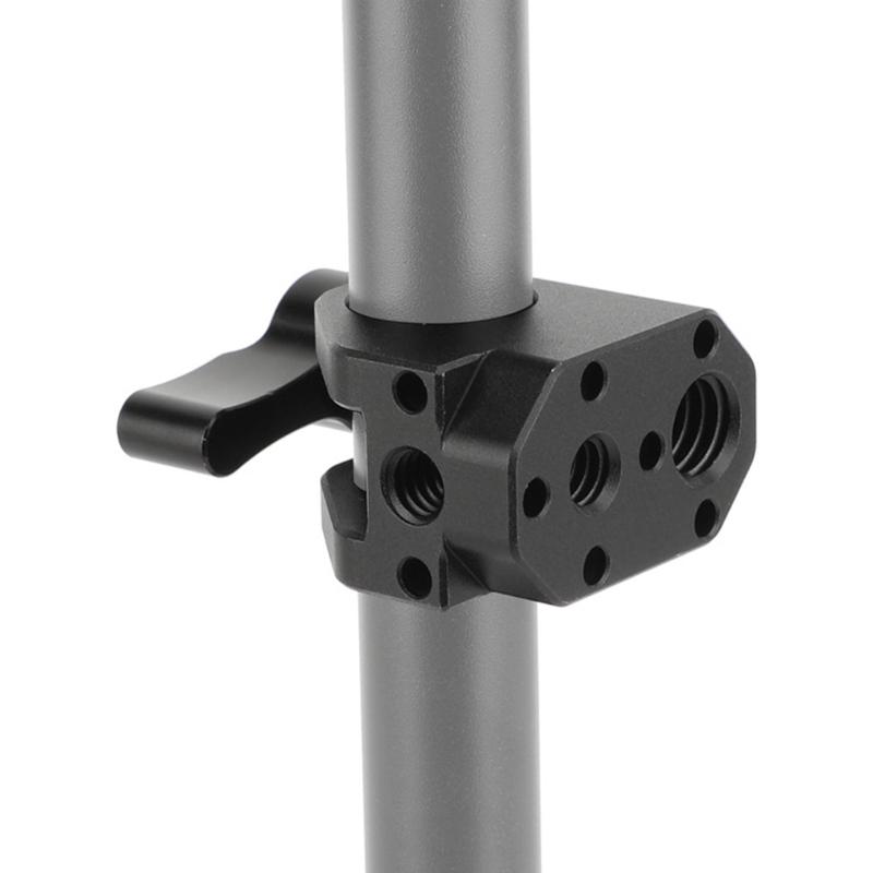 Aluminium Einzelloch-Rohrschelle Standard 15mm Einzelstangenklemme Mit 1/4 Zoll-20 Gewindeschraube Für 15mm Stangenhalterung