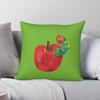 Very Hungry Caterpillar Apple Square Pillowcase Polyester Linen Velvet Printed Zip Decorative Throw Pillow Case Car Cover