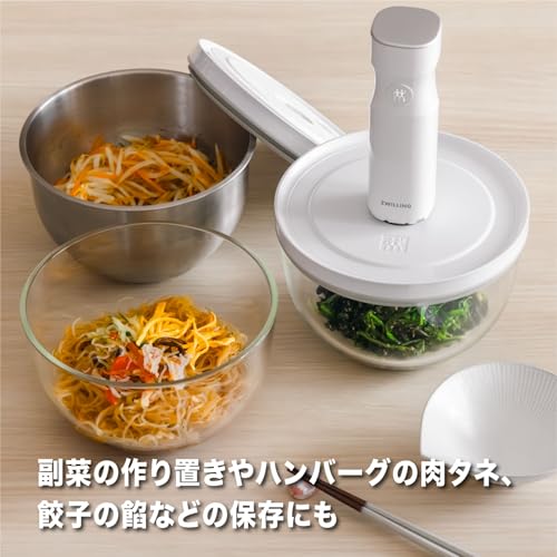 ZWILLING "Fresh & Save Vacuum Storage Bowl M 18cm Glass" Bowl Airtight Lid Heat Resistant Glass Vacuum Storage Container [Authorized Japanese