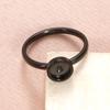 Stainless Steel 17mm Ring Base for DIY Diamonds - Adjustable Round Setting