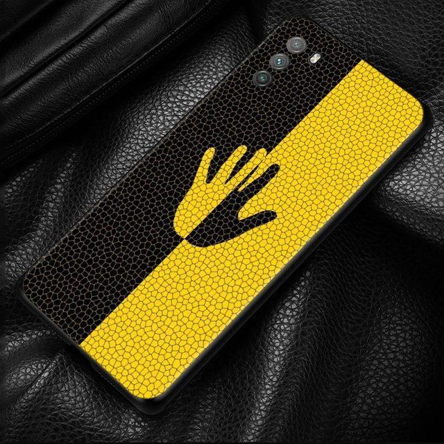 

Черный желтый модный чехол для Xiaomi Poco X3 F3 Gt M3 Nfc F1 M3 M4 Pro 5g F3 Gt, чехол для Mi 11t 10t Pro 9t 11 Note 10 Lite Civi For Mi Civi